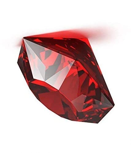 Khushbu Gems 8.25 Ratti GGTL Certified Diamond Cut Red Zircon Gemstone for Ring and Pendant for unisex
