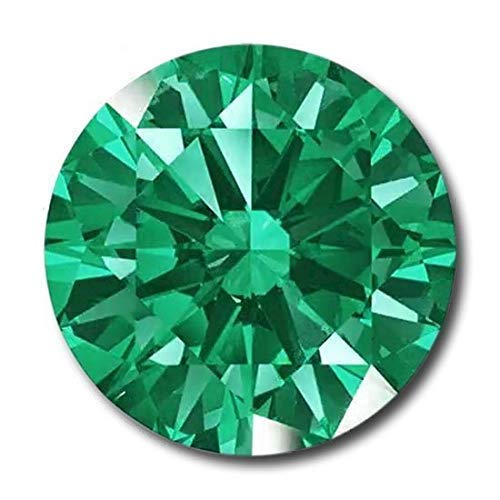 Khushbu Gems 4.5 Carat Diamond Shape A1 Green Color Crystal Glass Paper Weights with Clear Finish