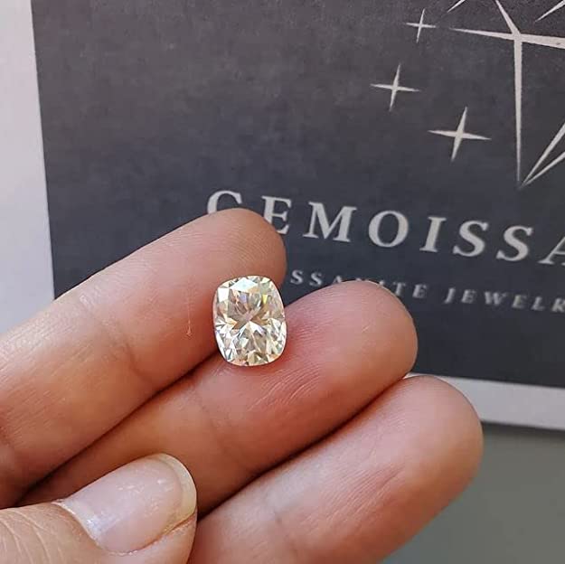 USPTO मोजोनाइट हीरा रत्न Moissanite Diamond Stone Original Certified 2.5 Carat Precious Mojonight D.Colour Vvs1 Clarity Loose Dimond Gemstone Lab Created Mossonite for Ring Making
