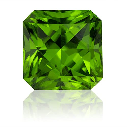 LMDPRAJAPATIS Certified Unheated and Untreated 9.67 Carat 10.25 Ratti August Birth Stone(Top AAA+) Quality Certified Gemstone Green Peridot for Men and Women