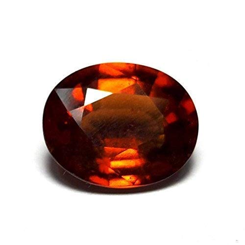 LMDLACHAMA Natural Cylone Gomed Stone Certified Hessonite Garnet A1+ Quality Astrological Loose Gemstone