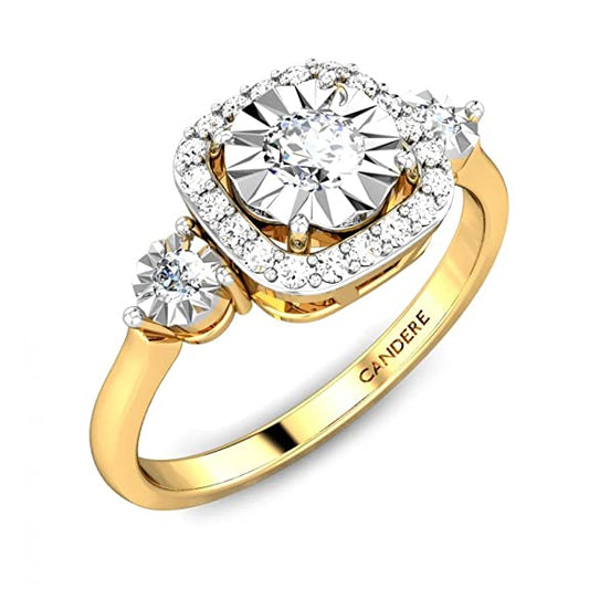 Candere by Kalyan Jewellers Gold and Diamond Ring for Women