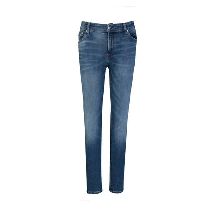 Calvin Klein/Men's Slim CK Small Foot Jeans Simple Micro-elastic Comfortable Trousers