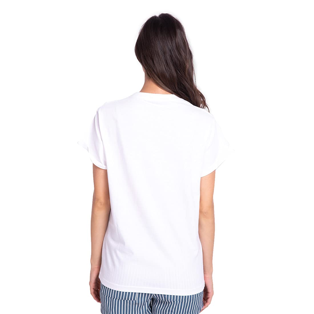 Bewakoof Women's Cotton Solid Boyfriend Half Sleeve | Round Neck | Regular Fit T-Shirt/Tee