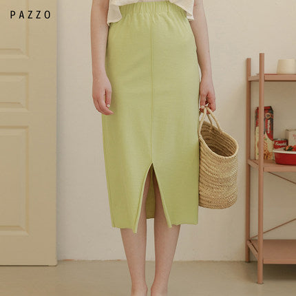 PAZZO French Split Skirt 2020 Summer New Extremely Thin and Comfortable Cotton Pencil Skirt